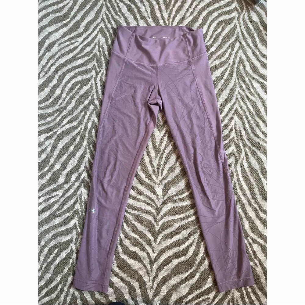 Purple Under Armor Heat Gear Leggings- EUC